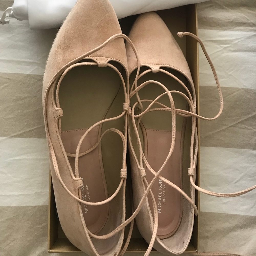 Michael Kors lace up flats